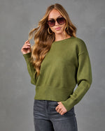 Sunday Social Ribbed Knit Sweater