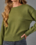 Sunday Social Ribbed Knit Sweater