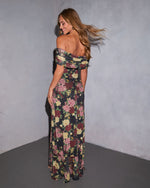 Softest Yes Printed Off The Shoulder Maxi Dress