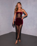 Moonveil Velvet Lace Tank Top