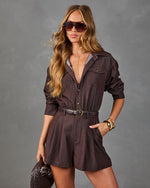 Effortless Form
 Belted Utility Romper