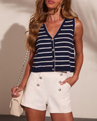 Seaside Liberty Striped Vest Top