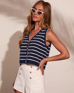 Seaside Liberty Striped Vest Top