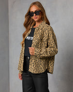 Soft Claw Printed Shirt Jacket