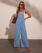 Isidore Relaxed Denim Overalls