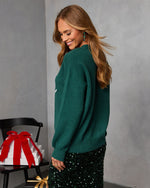 Santa Baby Script Graphic Sweater