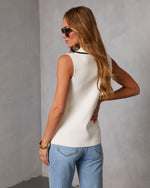 Cannes Coast Contrast Trim Top
