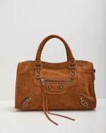 Gianni Faux Suede Moto Bag
