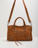 Gianni Faux Suede Moto Bag