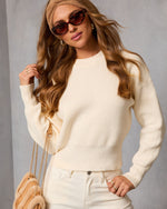 Ivory % Whilma Ribbed Knit Sweater-6