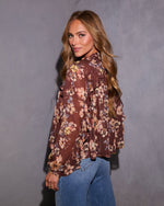 Evienne Printed Neck Tie Top