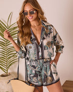 Island Current Abstract Printed Shorts