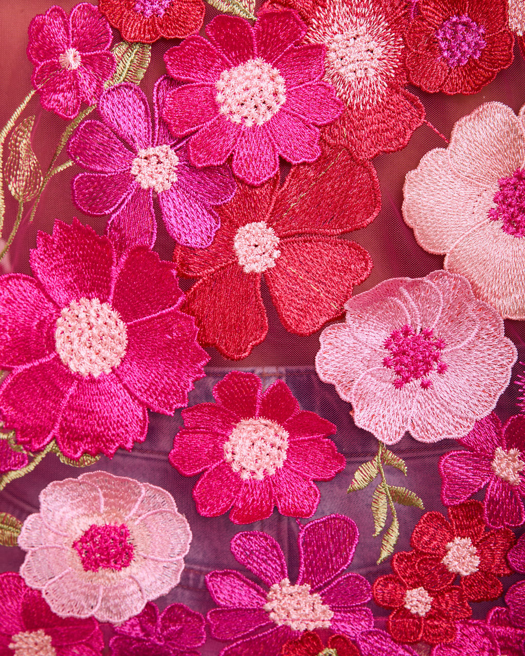 Spring Awakening 3D Floral Applique Mesh Top – VICI