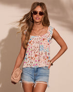 Darling Garden Floral Print Tank Top
