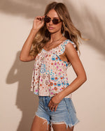 Darling Garden Floral Print Tank Top
