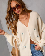 Garden Joy Knit Embroidered Sweater