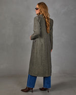 Vintage Glow Wool Herringbone Coat