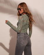 Slay Mode Seamless Abstract Open Knit Top
