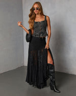 Rielle Lace Up Peplum Top