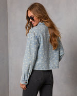 Abegail Printed Denim Jacket