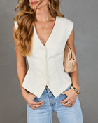 Lead Role Padded Shoulder Vest Top