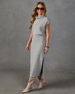 Everyday Darling Knit Turtleneck Maxi Dress