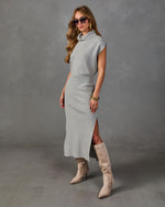 Everyday Darling Knit Turtleneck Maxi Dress