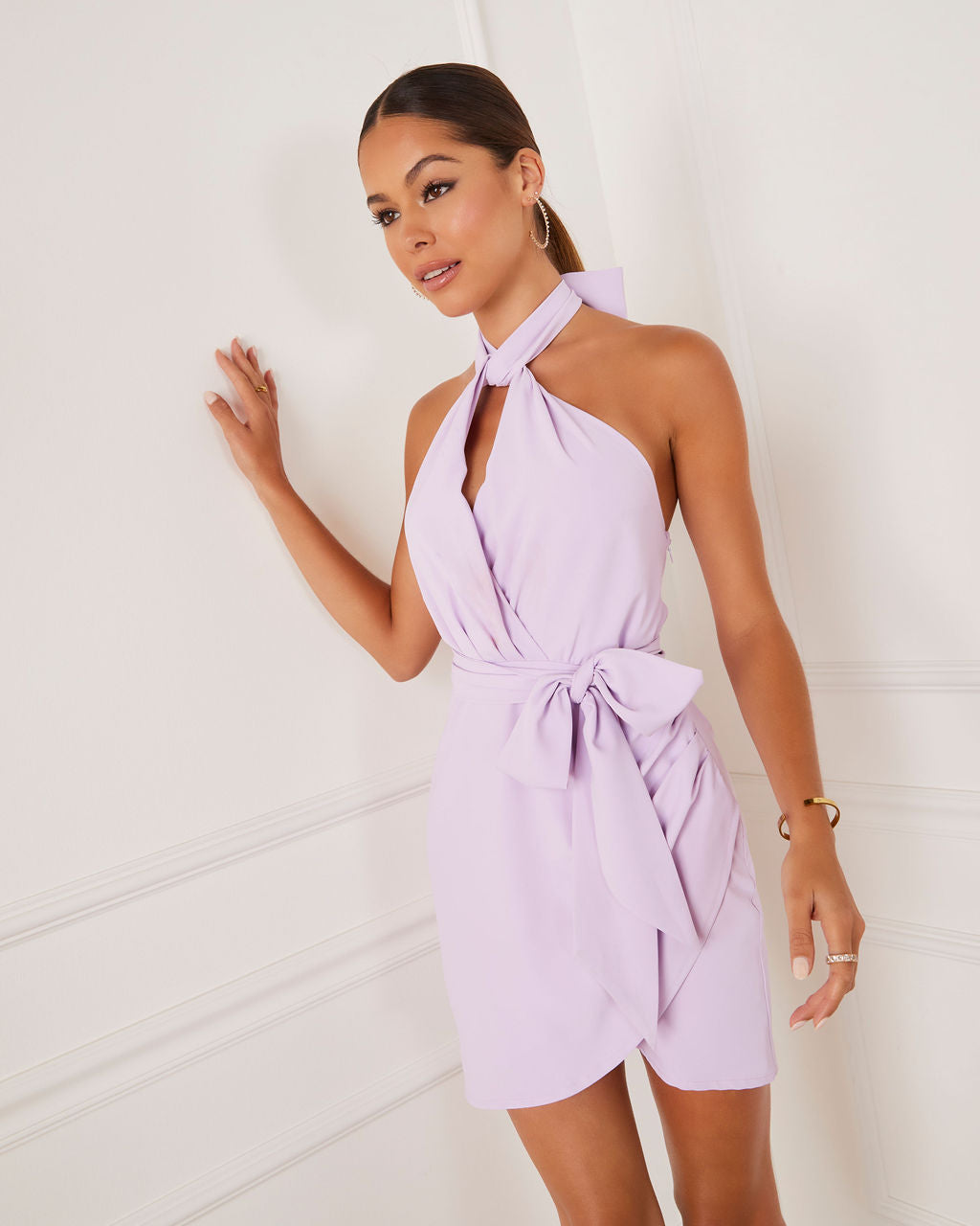 Zephyra Halter Mini Dress – VICI