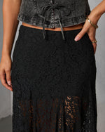Moss Moon Lace Maxi Skirt