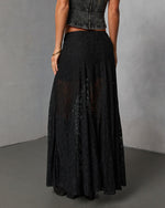 Moss Moon Lace Maxi Skirt
