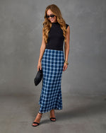 Eugina Plaid Maxi Skirt