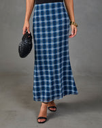 Eugina Plaid Maxi Skirt
