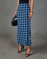 Eugina Plaid Maxi Skirt