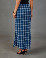 Eugina Plaid Maxi Skirt