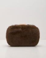 Zeldia Faux Fur Box Clutch