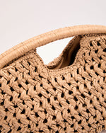 Coastal Getaway Woven Straw Pouch Clutch