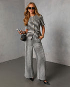 Seeley Houndstooth Straight Leg Pant