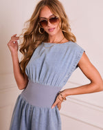 Marzelle Chambray Wide Leg Jumpsuit