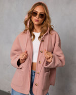 Pink % Fremont Sherpa Drawstring Hood Jacket-5