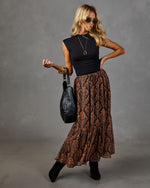 Aiko Paisley Print Maxi Skirt