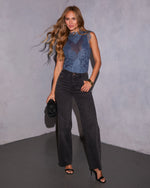 Blue % Blush Hour Lace Bodysuit-2