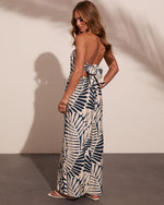 Ebonie Strapless Tropical Jumpsuit