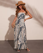 Ebonie Strapless Tropical Jumpsuit