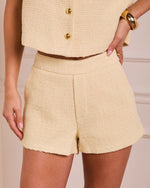 Grace Note Tweed High Rise Shorts