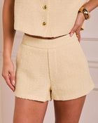 Grace Note Tweed High Rise Shorts