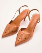 Boho On The Range Studded Western Slingback Heels
