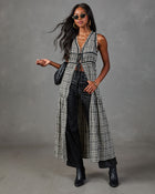 Autumn Belle Flyway Plaid Maxi Top