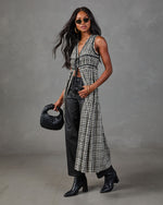 Autumn Belle Flyway Plaid Maxi Top