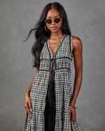 Autumn Belle Flyway Plaid Maxi Top