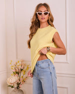 Sunset Serenade Knit Sleeveless Sweater